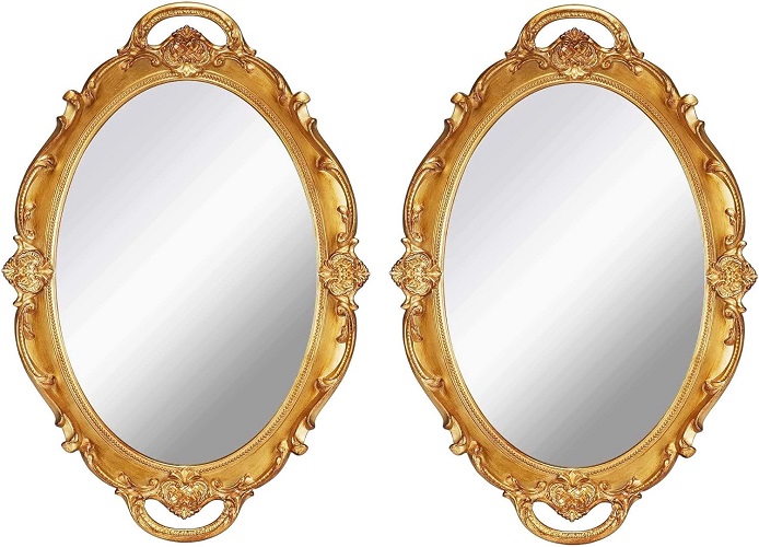 miroir doré