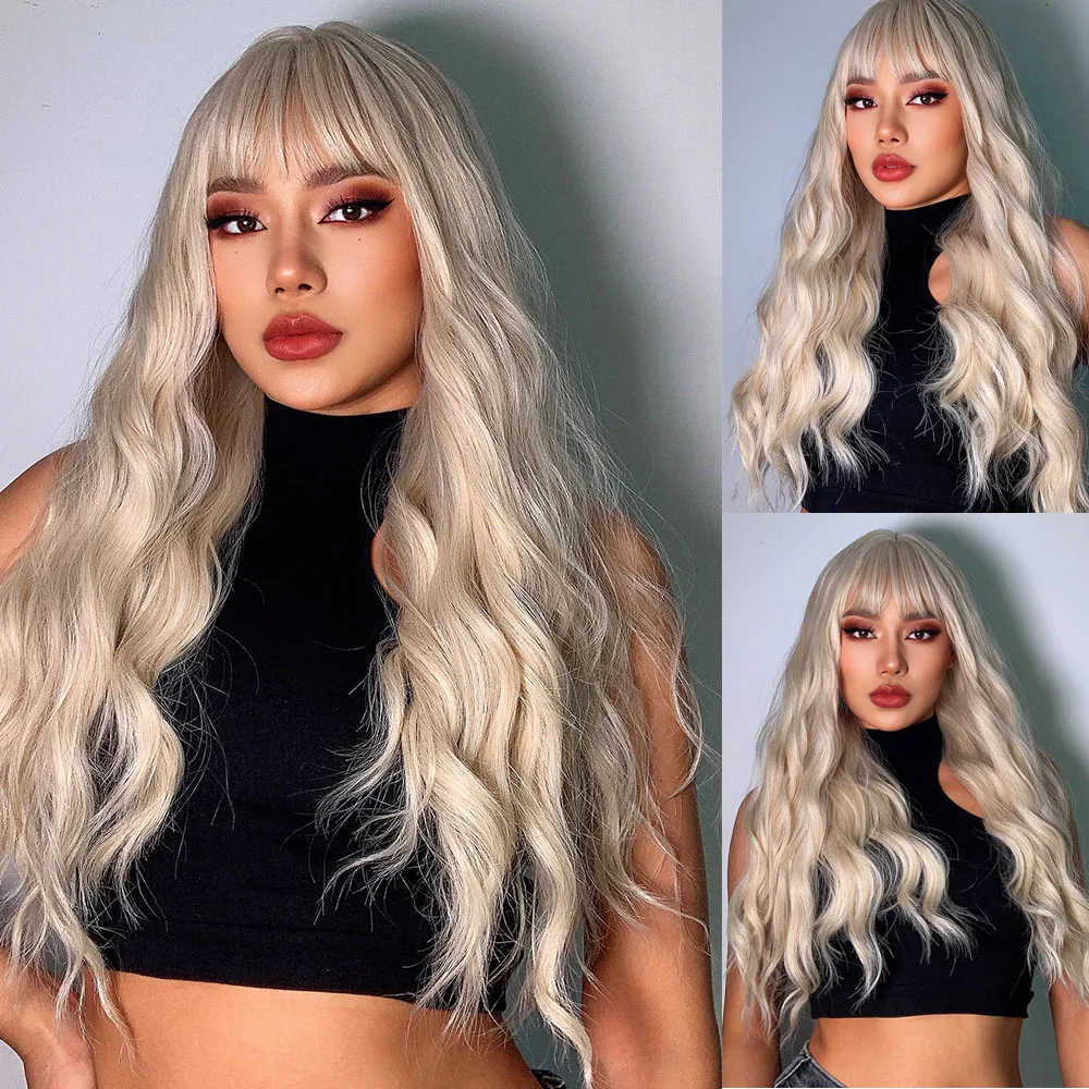 Blonde Wigs with Bangs