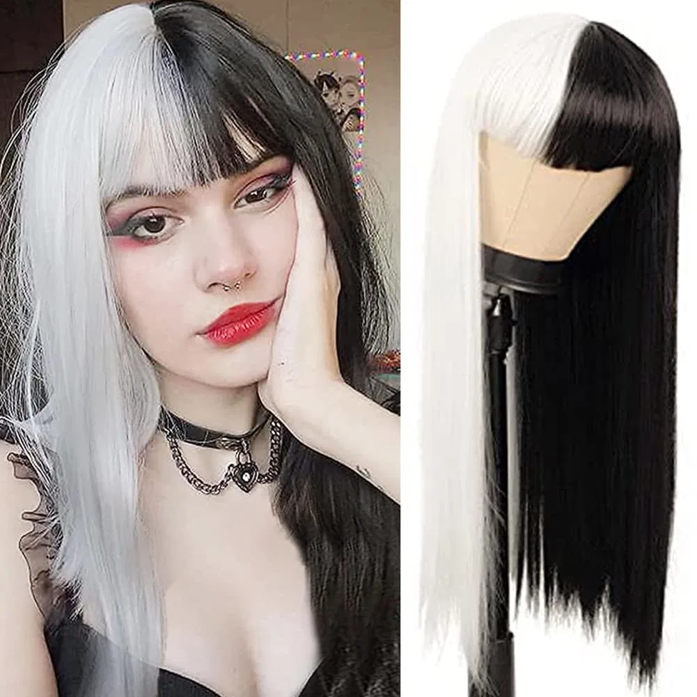 Black and White Wigs