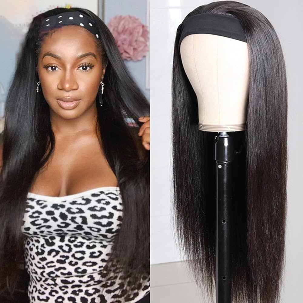 headband wig human hair