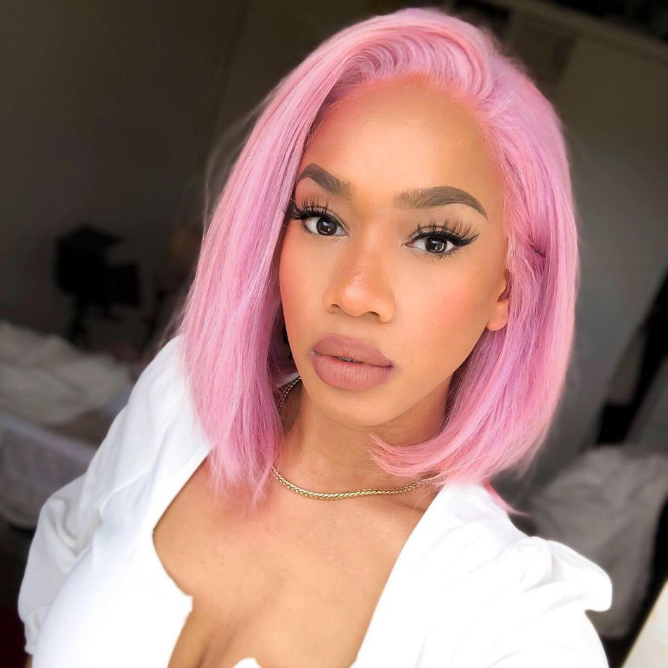 pink bob wig