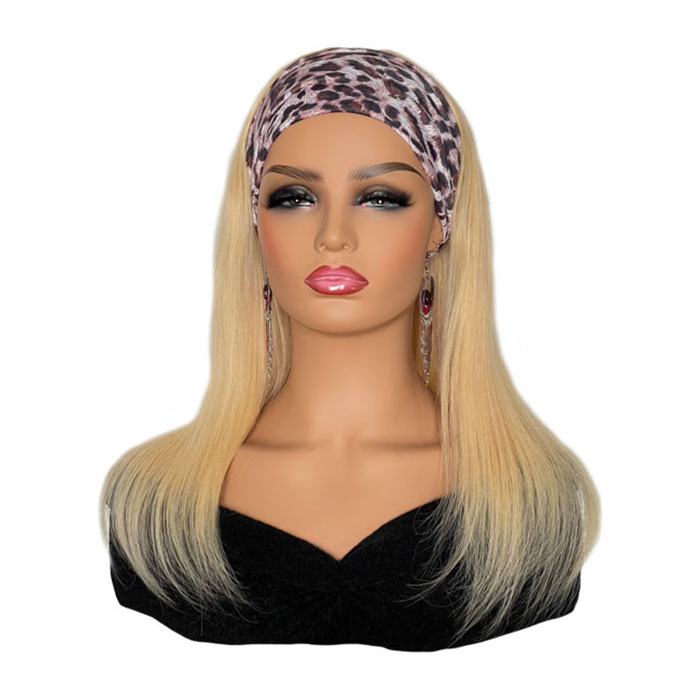 blonde headband wig