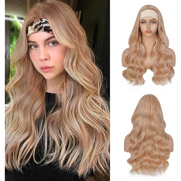 blonde headband wig