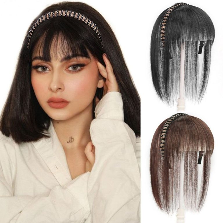 headband wig with bangs