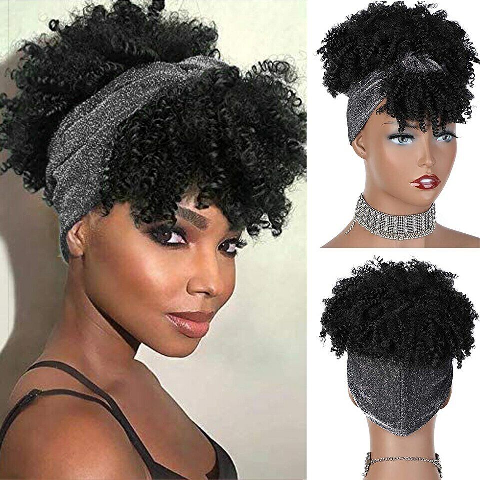 headband wig with bangs