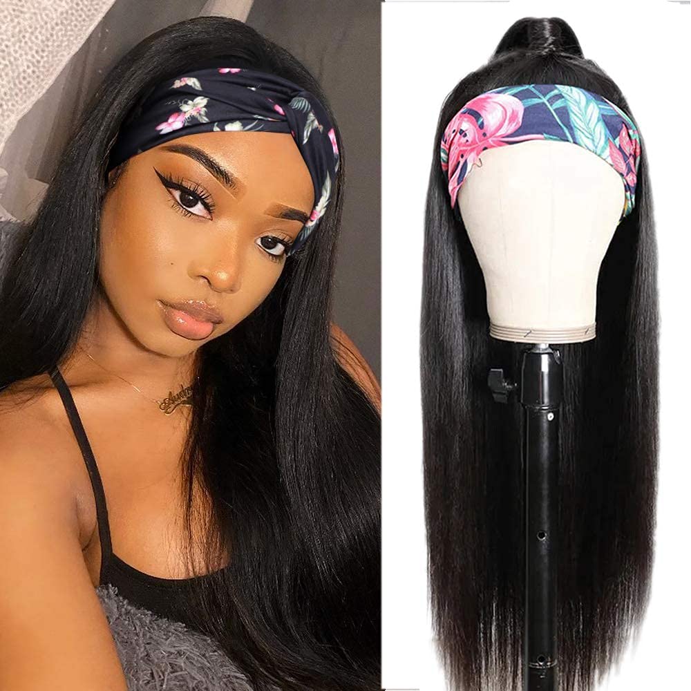 straight headband wig