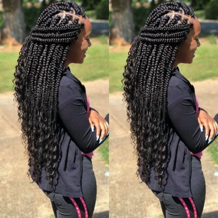 bohemian box braids