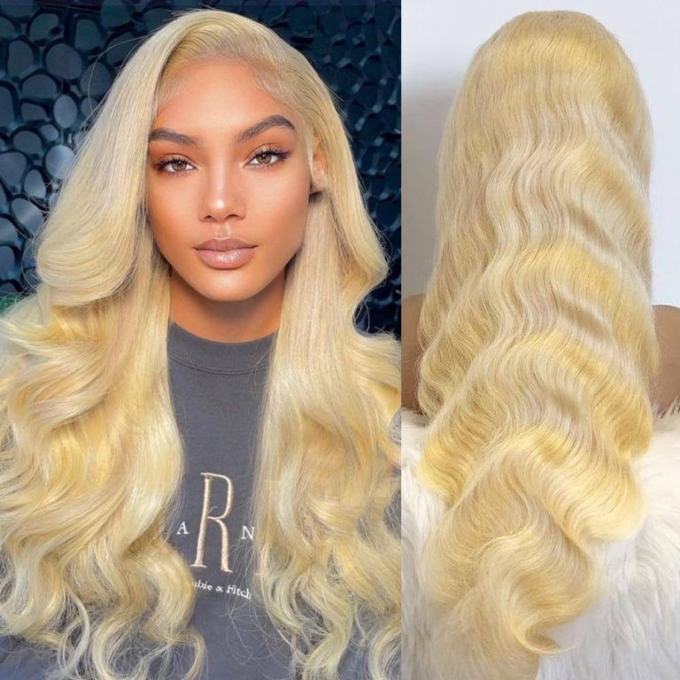 blonde human hair wig