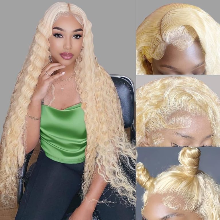 blonde frontal wig