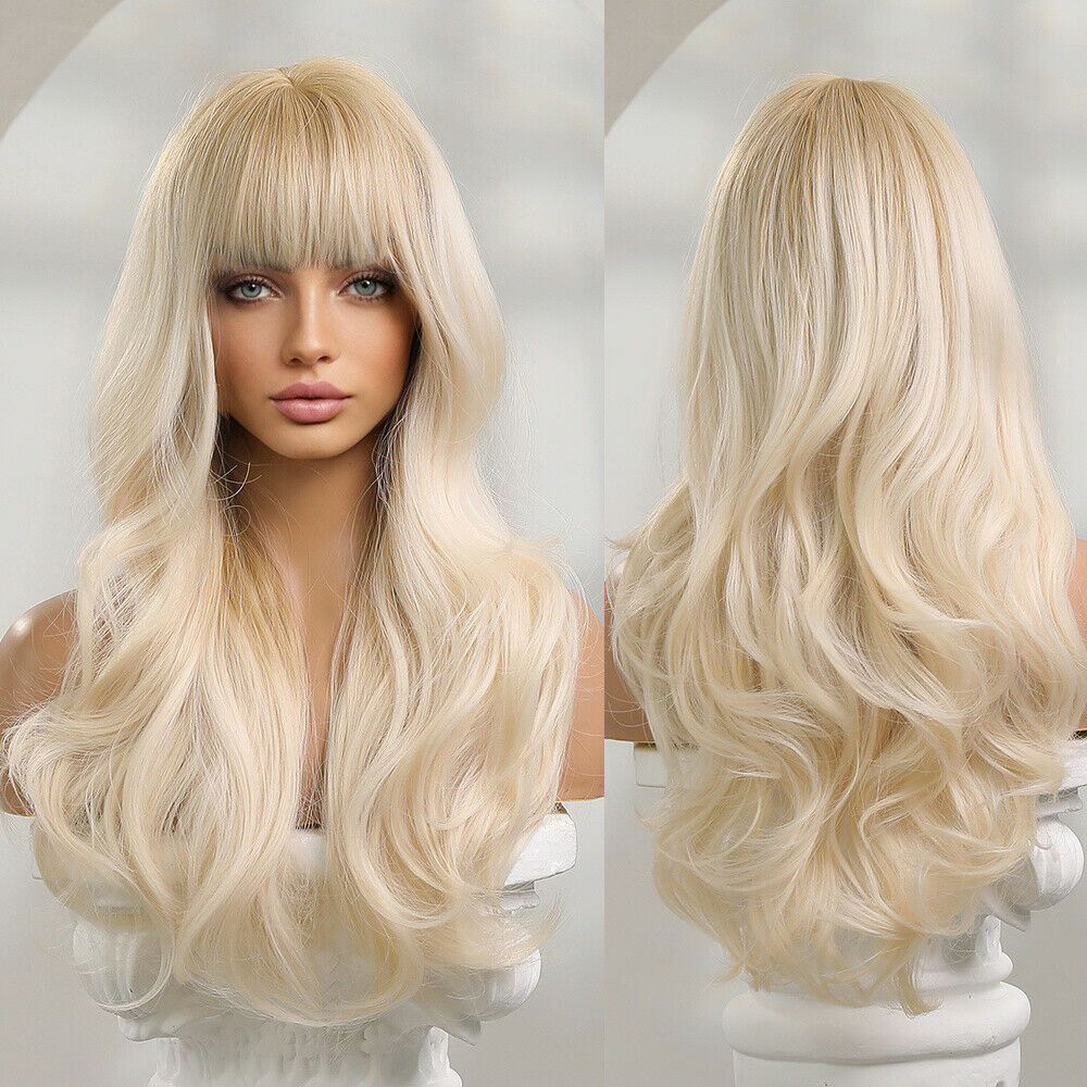 long blonde wig