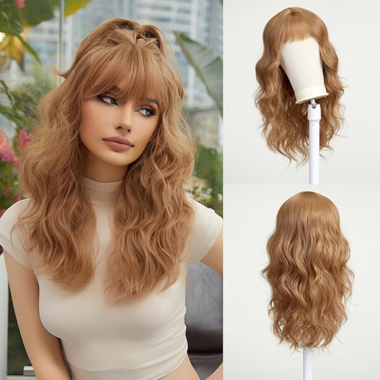 blonde wig with bangs