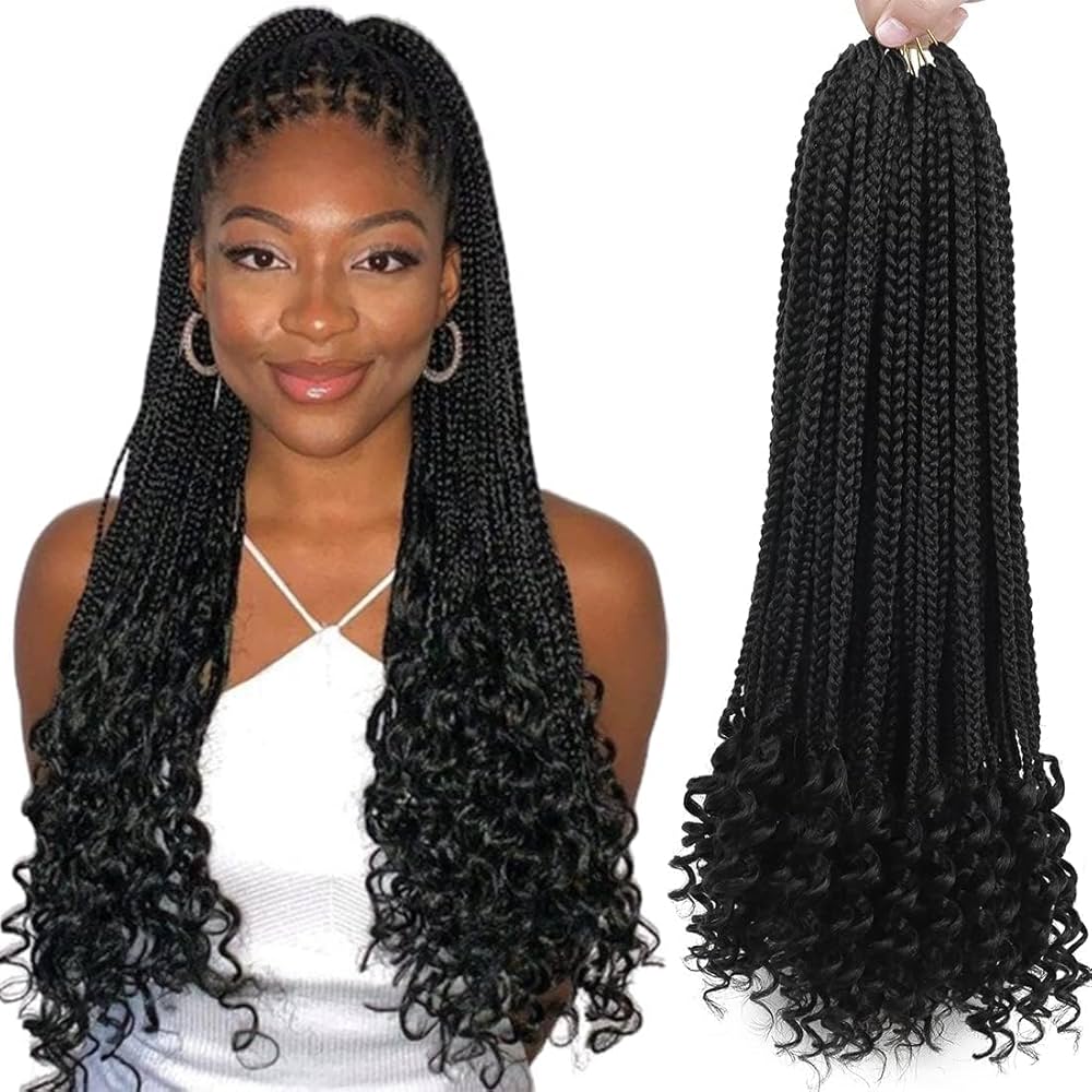 bohemian box braids