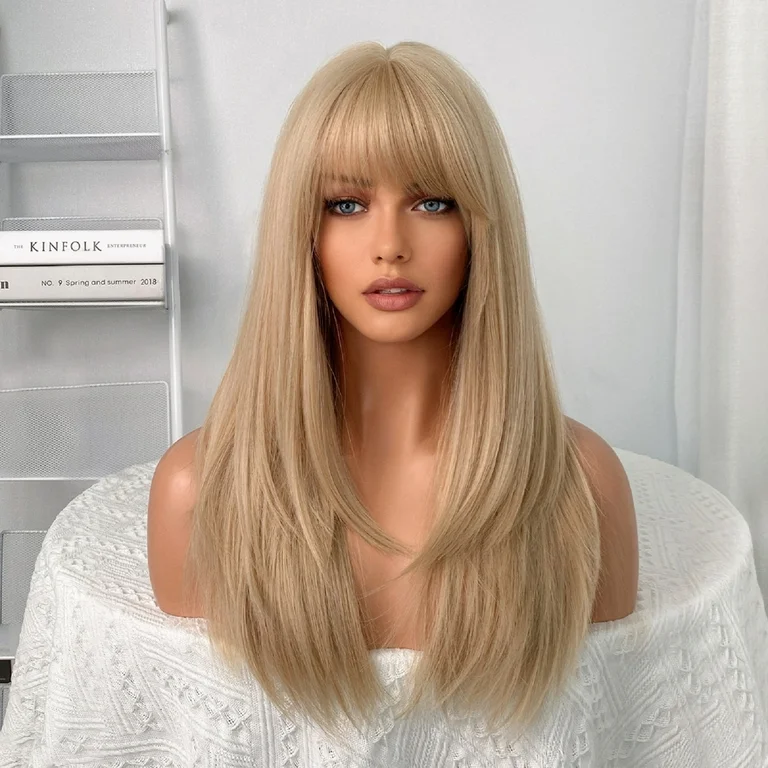 human hair blonde wig