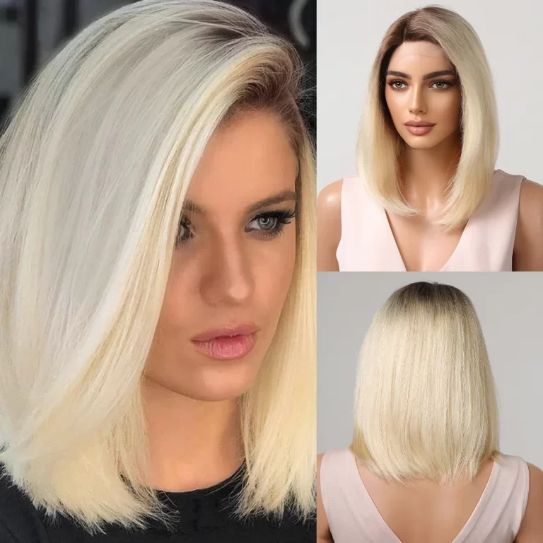 short blonde wig