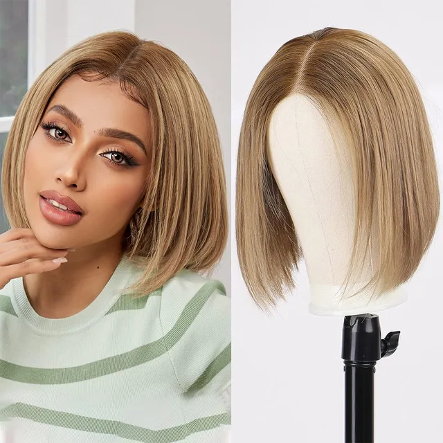 honey blonde bob wig