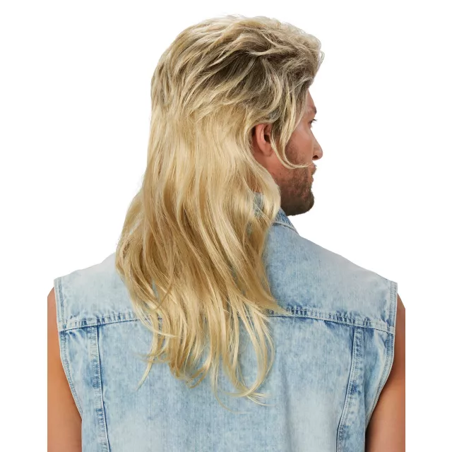 blonde mullet wig