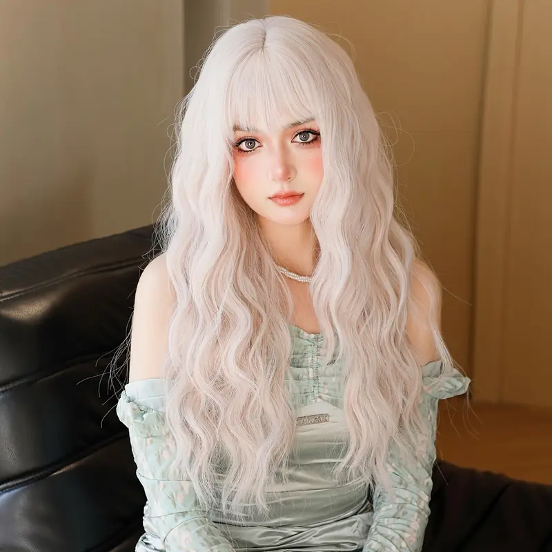 Long Wavy Blonde Wig